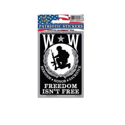 Wounded Warrior Freedom Full Color Window Decal Sticker Licensed