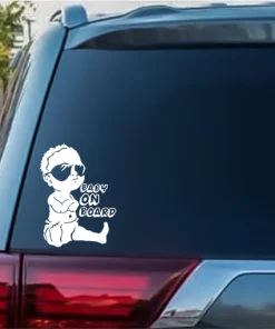 Cool Baby on Board Window Decal Sticker