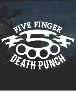 5 finger death punch logo - Band Sticker