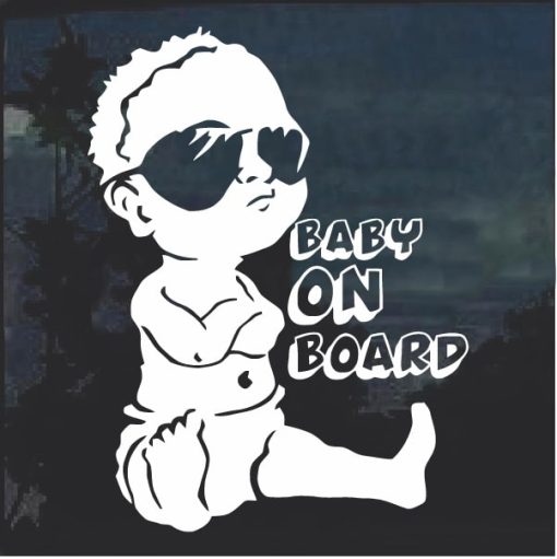 Cool Baby on Board Window Decal Sticker