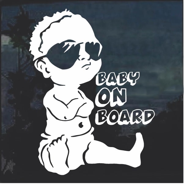 Sticker baby on board cool