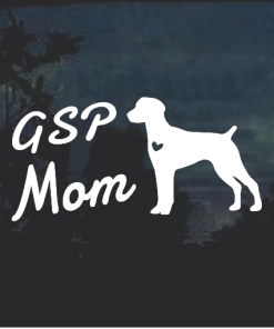 GSP Mom German Pointer Window Decal Sticker