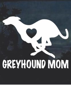 Greyhound Mom Window Decal Sticker