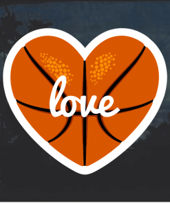Love basketball Decal Sticker