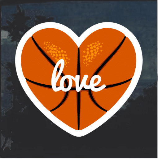 Love basketball Decal Sticker