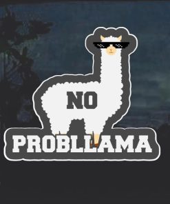 No probllama be a lama Decal sticker