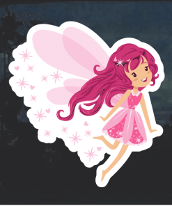 Pink Pixie Fairy Window Decal Sticker