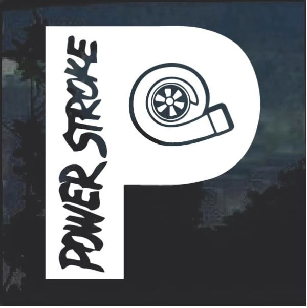 Powerestroke P Diesel Turbo Decal Sticker