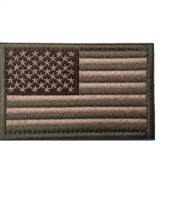 Tactical USA Flag Army Green and Tan Moral Patch