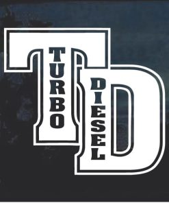 Turbo Diesel Truck Decal Sticker