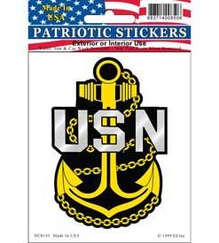 USN Navy Anchor Window Decal Sticker Licensed
