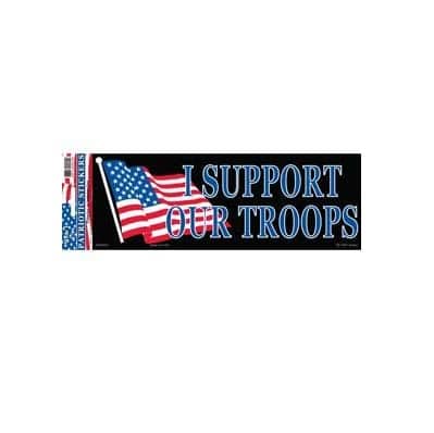 Support Our Troops 3x10 Full Color Decal Sticker