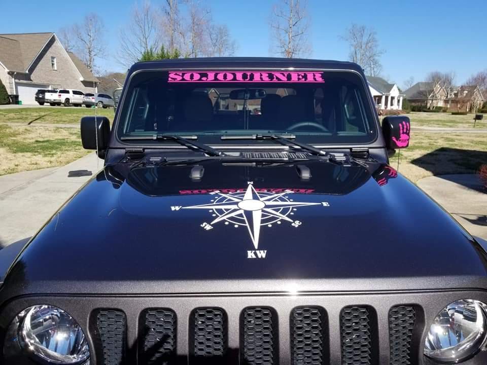 Jeep Hood and Windshield Banner Custom Sticker Shop 