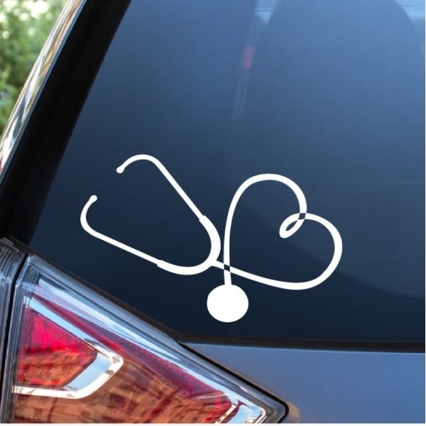 Nurse Stethoscope Heart Nursing Window Decal Sticker Custom Sticker Shop