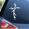 Deer Antler Cross Window Decal Sticker
