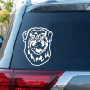 Rottweiler Head Decal Sticker