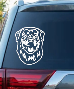 Rottweiler Head Decal Sticker