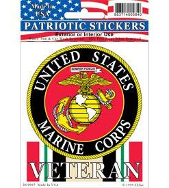 US Marines Iraqi freedom Veteran Full Color Window Decal Sticker Licensed