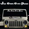 Jeep Just Empty Every Pocket Windshield Banner Decal Sticker