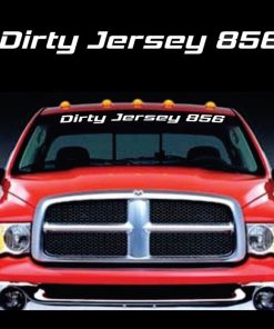Dirty Jersey 856 Club Windshield Banner
