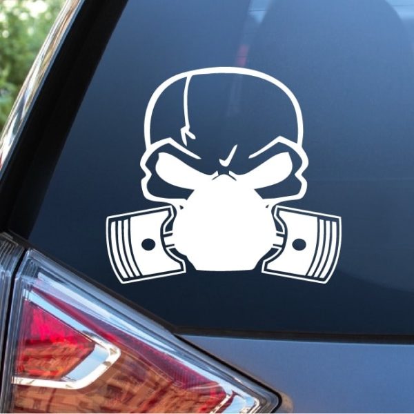 Skull Bio hazard mask Decal Sticker