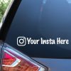 Instagram Insta Custom Window Decal Sticker
