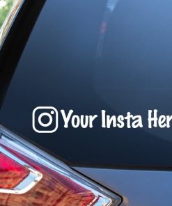 Instagram Insta Custom Window Decal Sticker