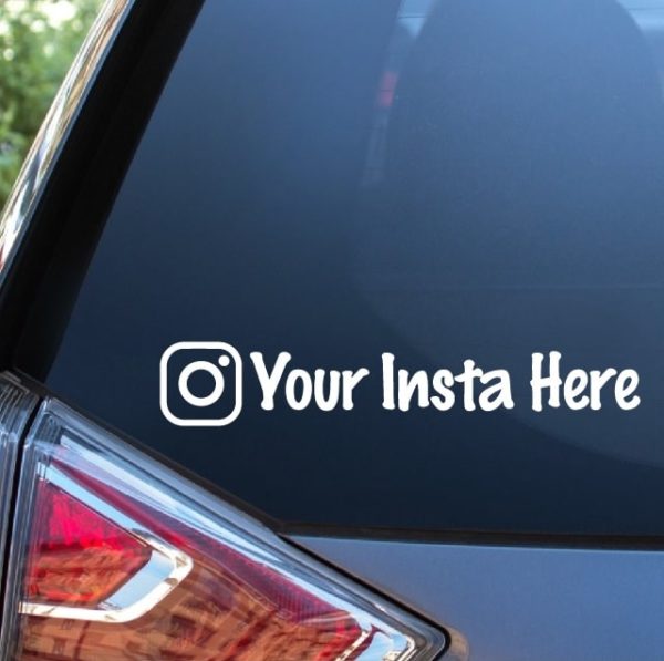 Instagram Insta Custom Window Decal Sticker | MADE IN USA