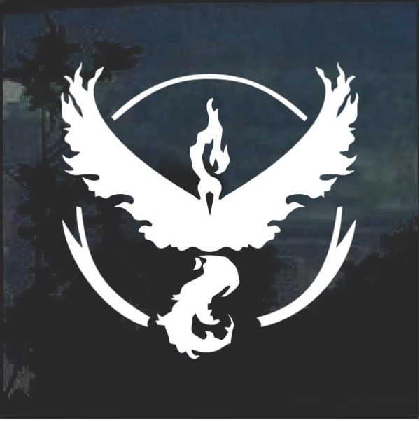 Pokemon Go Team Valor Window Decal Sticker
