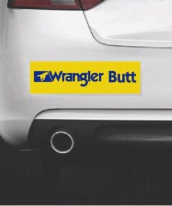 Wrangler Butt Bumper Sticker 12 x 3.5