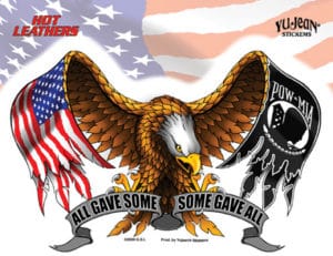 All Gave Some - Some gave all Eagle POW Flag Decal Sticker