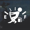 Funny Gas Gauge Decal Sticker