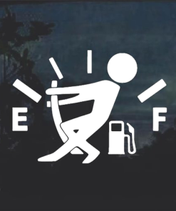 Funny Gas Gauge Decal Sticker