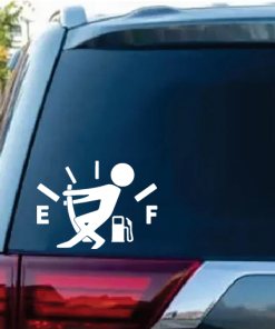 Funny Gas Gauge Decal Sticker