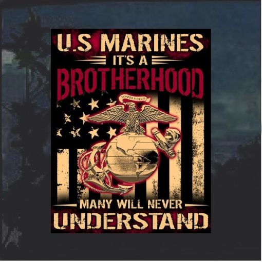 US Marines Brotherhood Decal Sticker