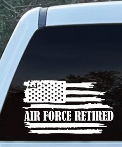 air force retired decal sticker