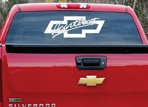 Chevrolet Heartbeat america Truck Window Decal Sticker 1