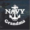 Navy Grandma Anchor Military Window Decal Stickers