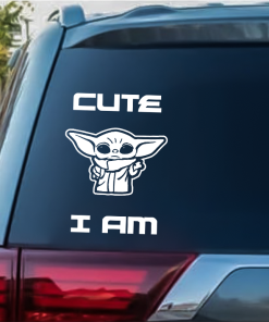 Baby Yoda Window Decal Sticker A2