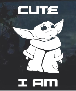 Baby Yoda Window Decal Sticker A1