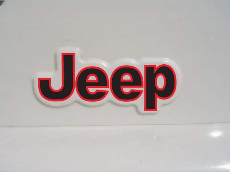 Jeep Wrangler Jeep Fender 2 color outlined Decal Stickers | MADE IN USA