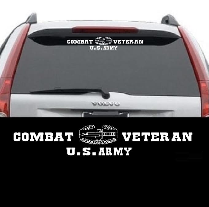 Army Combat Action Badge Vinyl Decal Sticker 