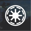 Galactic Republic Badge window decal Sticker