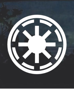 Galactic Republic Badge window decal Sticker