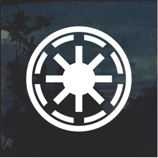 Galactic Republic Badge Decal Sticker