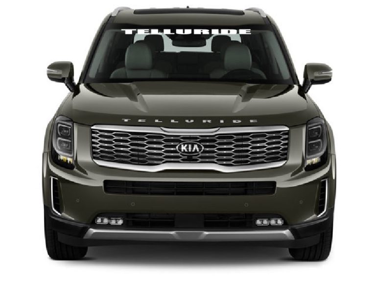 Kia Telluride Windshield Banner Decal Sticker Custom Made In the USA