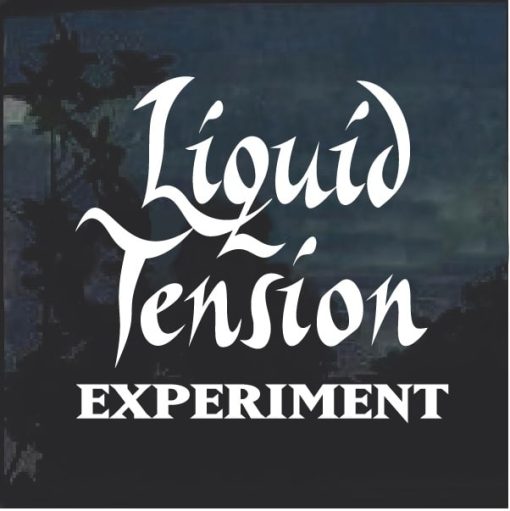 Liquid tension experiment window decal sticker