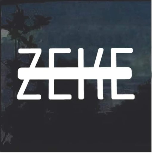 Zeke window decal sticker