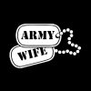 Army Wife Dog Tags Decal Sticker A2
