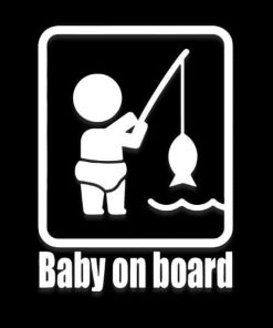 Baby on Board Fishing Decal